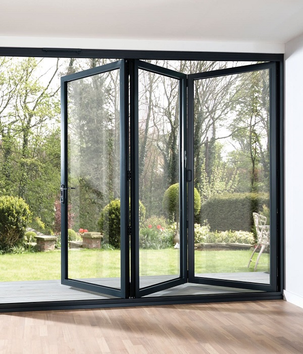 Folding Door_Grey Aluminium Folding door_5 door